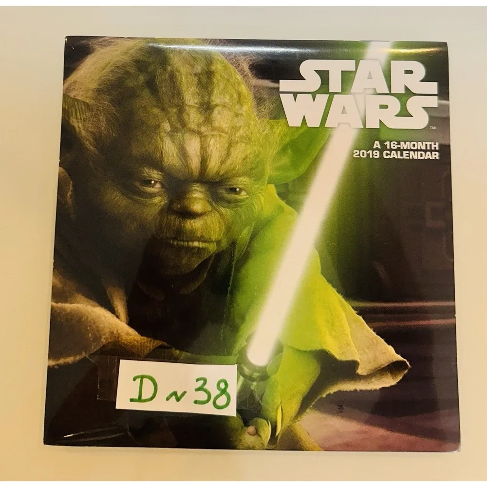 Star Wars 16-Month Wall Calendar 2019 NEW!